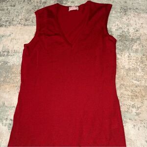 Thomas Pink Deep Red Tank Top